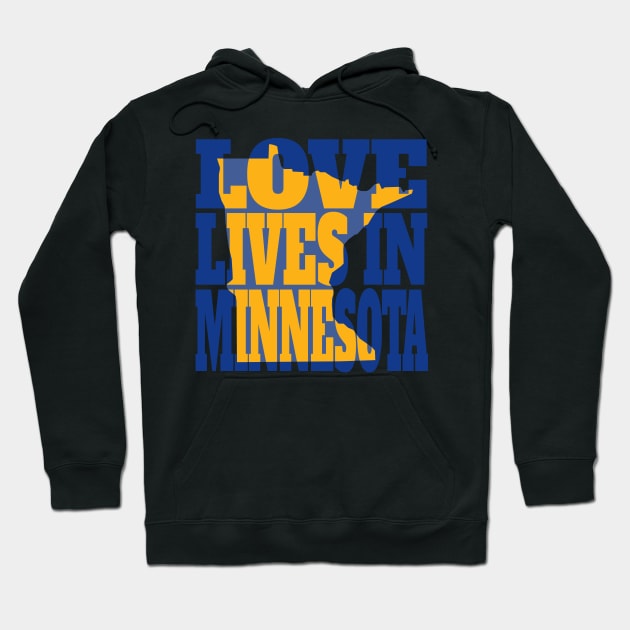 Love Lives in Minnesota Hoodie by DonDota